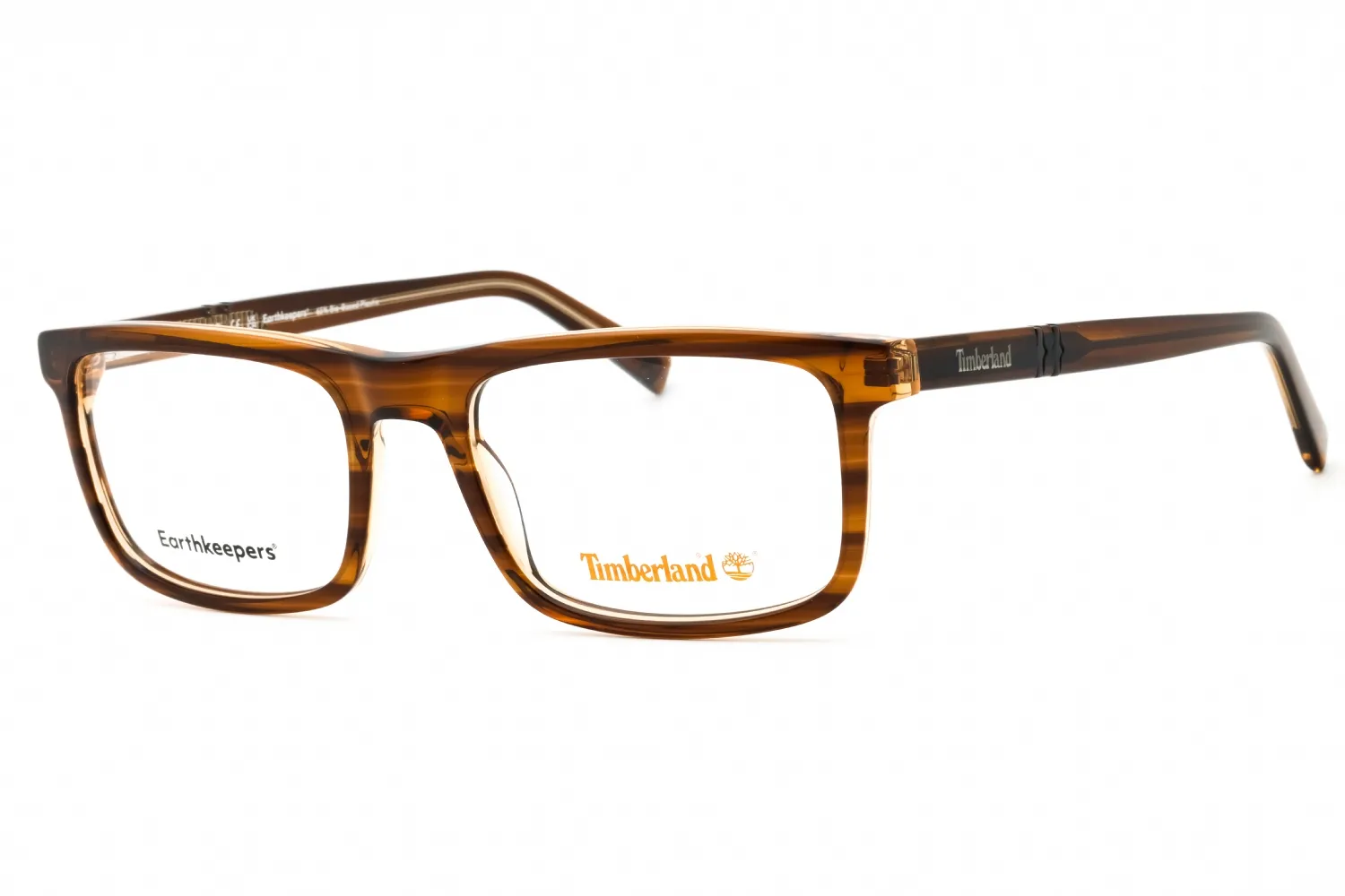 Timberland TB50023 048 Eyeglasses Shiny Dark Brown 55mm Men