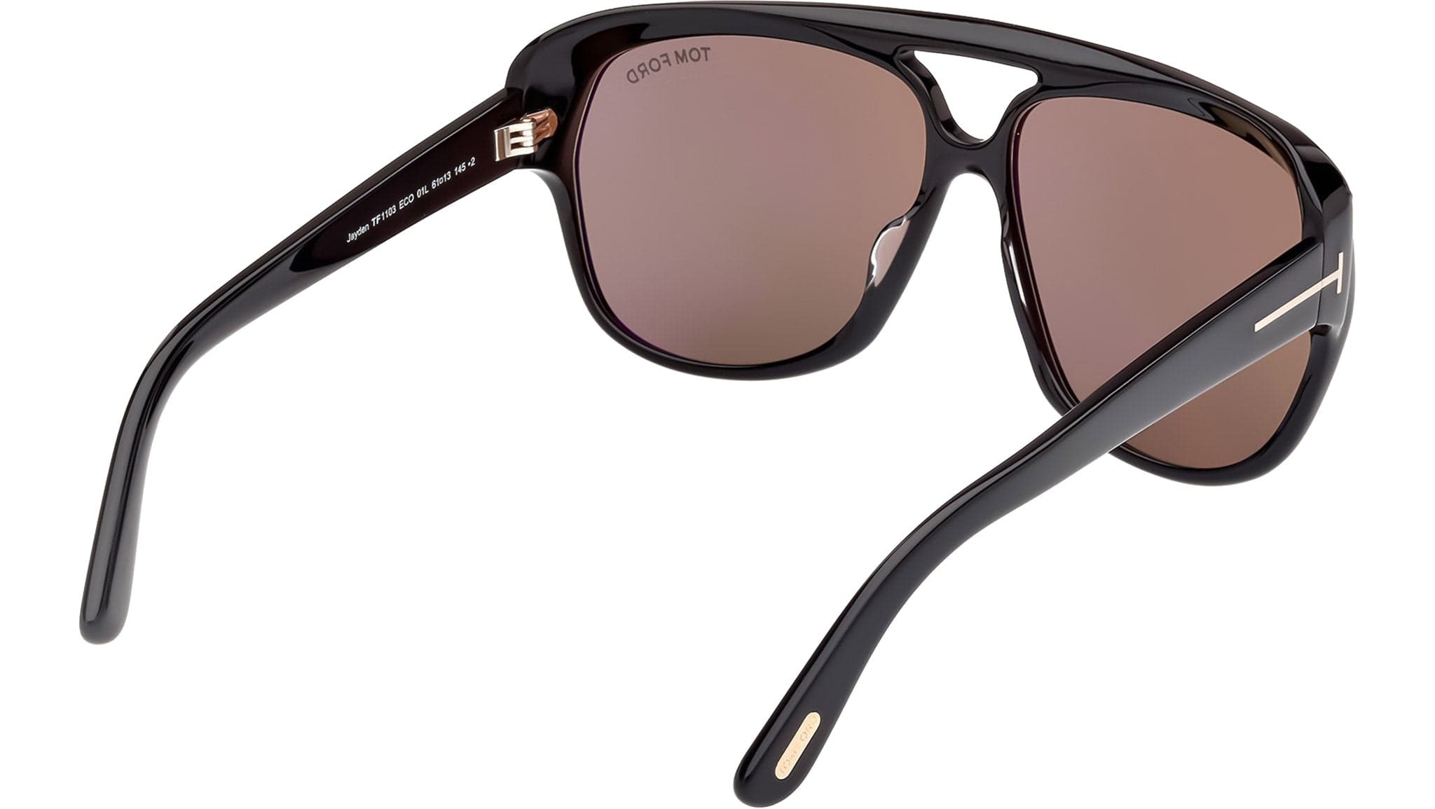 Tom Ford FT1103 01L Sunglasses Shiny Black 61mm Men 5