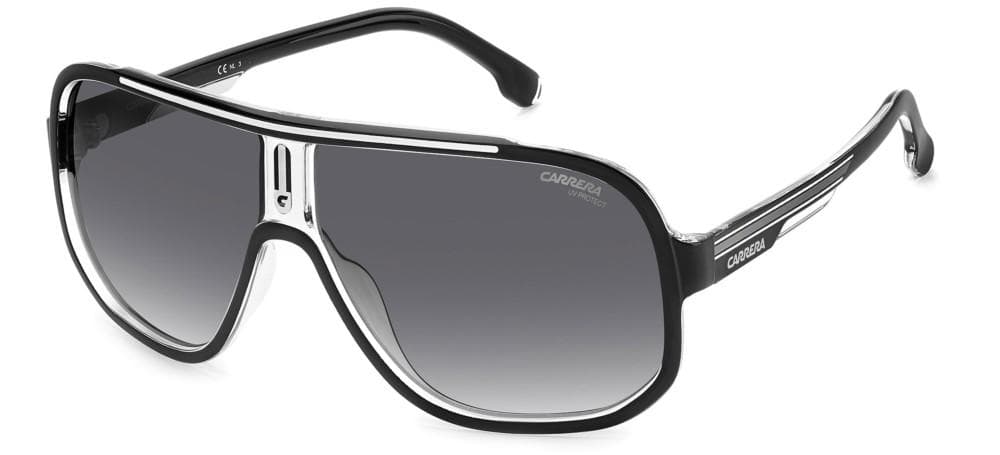 Carrera CARRERA 1058/S 080S 9O Sunglasses Black Whte 63mm