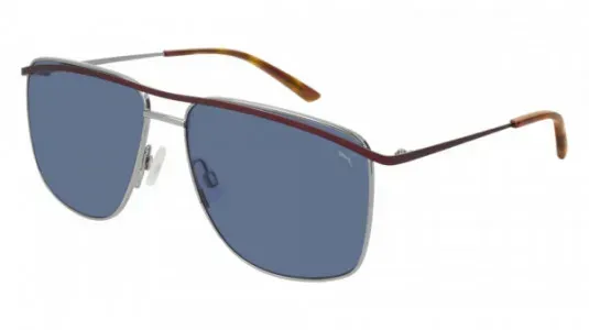 Puma PU0197S Sunglasses Burgundy 60mm Unisex