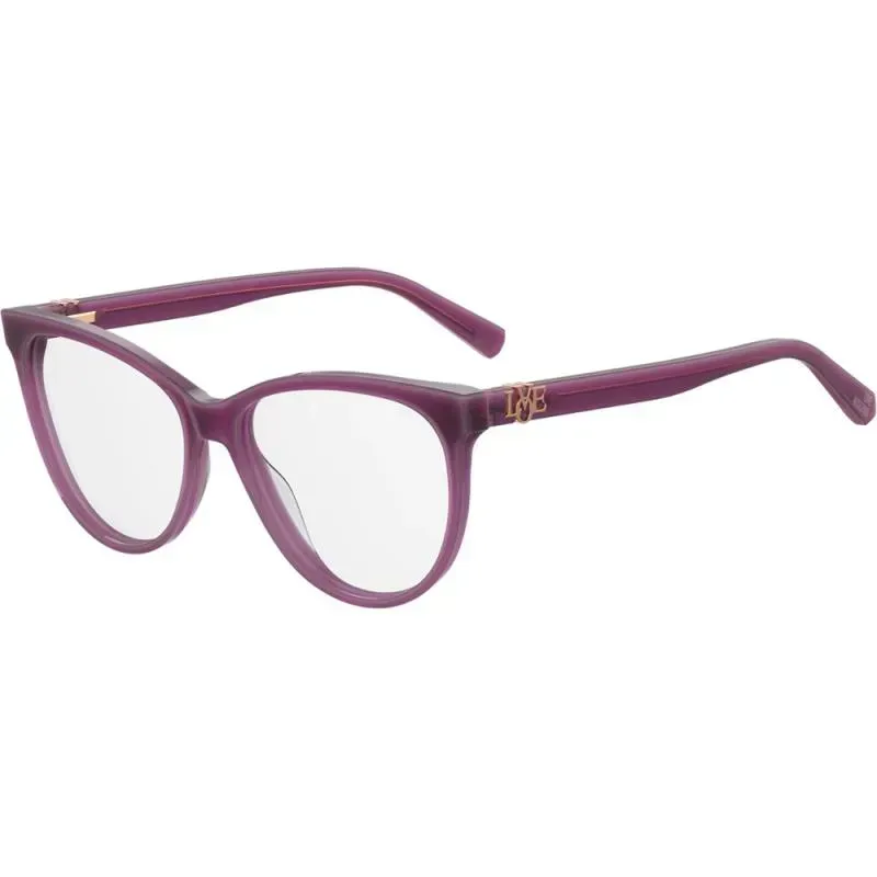 Love Moschino MOL521 0T7 Eyeglasses Plum 55mm Women