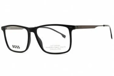 HUGO BOSS BOSS 1642 0ANS 00 Eyeglasses Black Dark Ruthenium 55mm