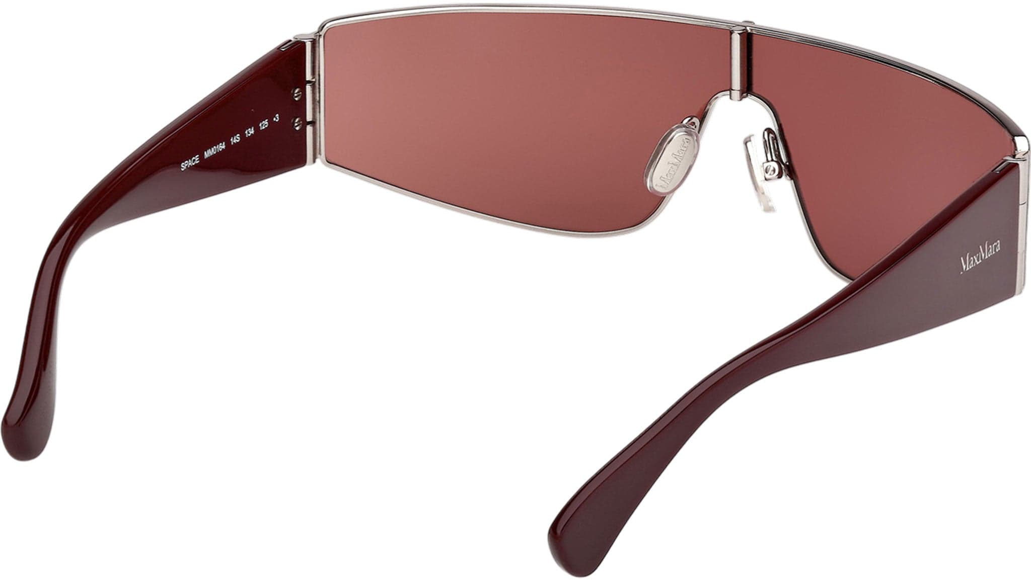 Max Mara MM0164 14S Sunglasses Shiny Light Ruthenium 0mm Women 5