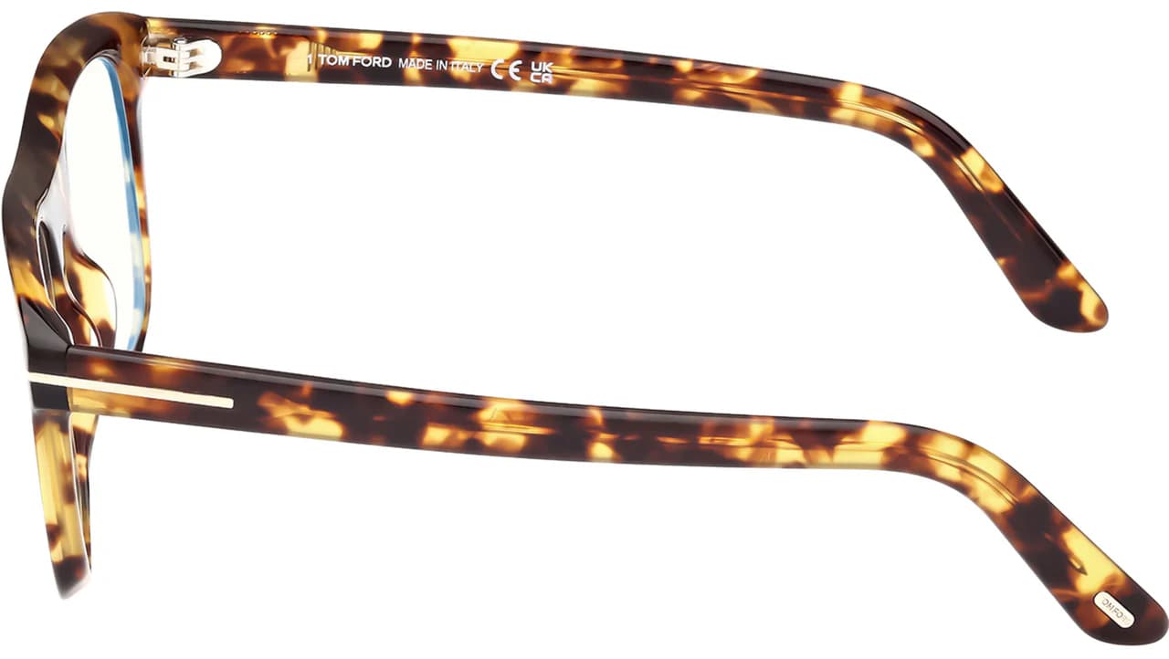 Tom Ford FT5939B 53 Eyeglasses Blonde Havana 52mm Men 4