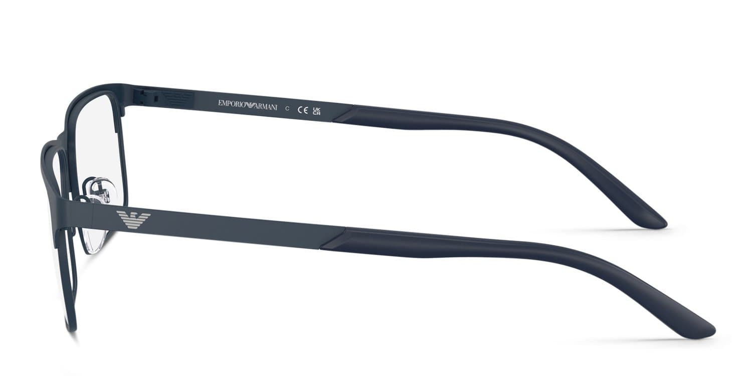 Emporio Armani 0EA1170 3396 Eyeglasses Matte Blue 55mm Men 3