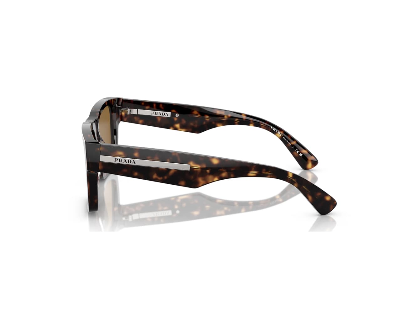 Prada SPR 25Z 2AU-0BC PR 25ZS Sunglasses Brown 140mm Men 2