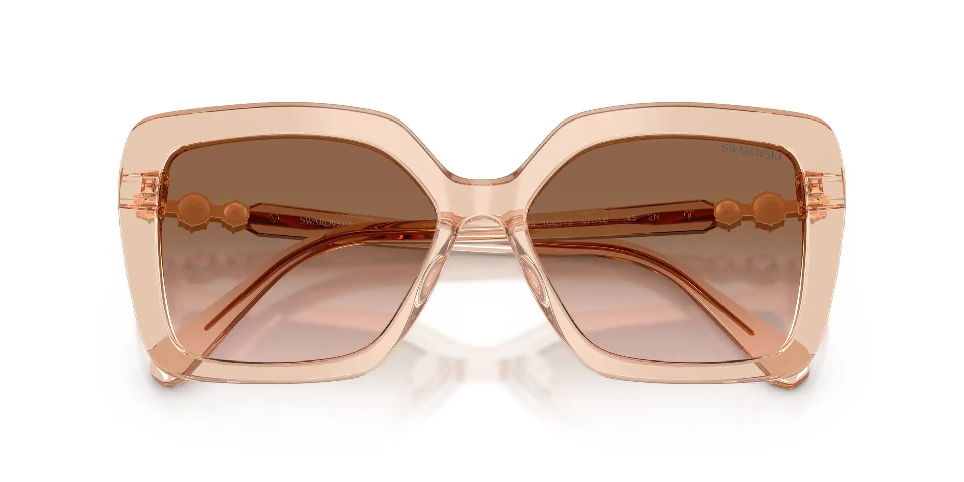 Swarovski SK6049 106313 Sunglasses Transparent Beige 57mm Women 5