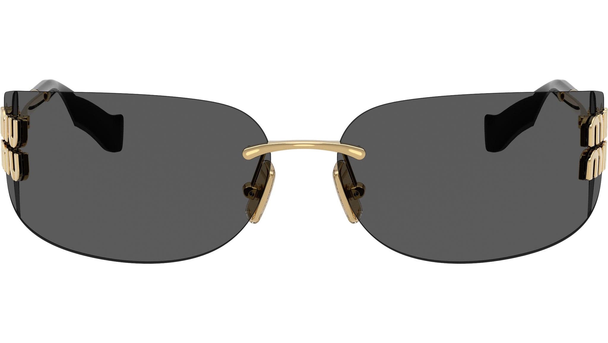 Miu Miu 0MU A51S 5AK5S0 Sunglasses Gold 75mm Women 2