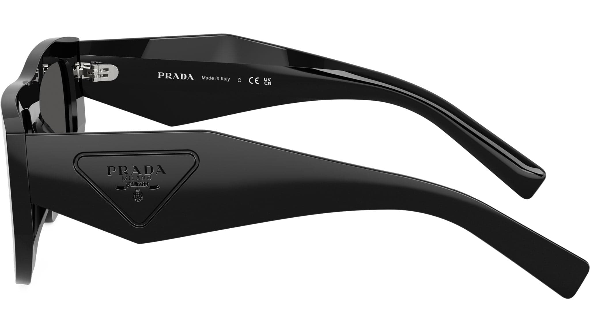 Prada 0PR D04SU 16K08Z Sunglasses Black 53mm Unisex 3