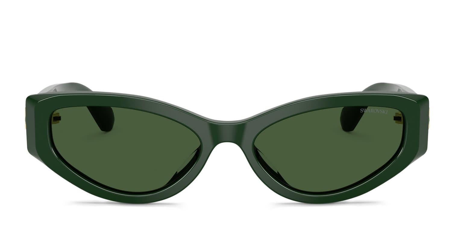 Swarovski SK6045U 102671 Sunglasses Dark Green 55mm Women 2
