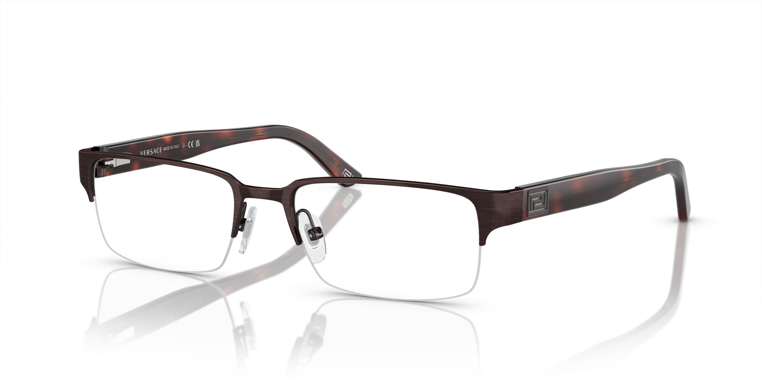 Versace MOD.1184 1269 VE1184 Eyeglasses Brown 53mm Men