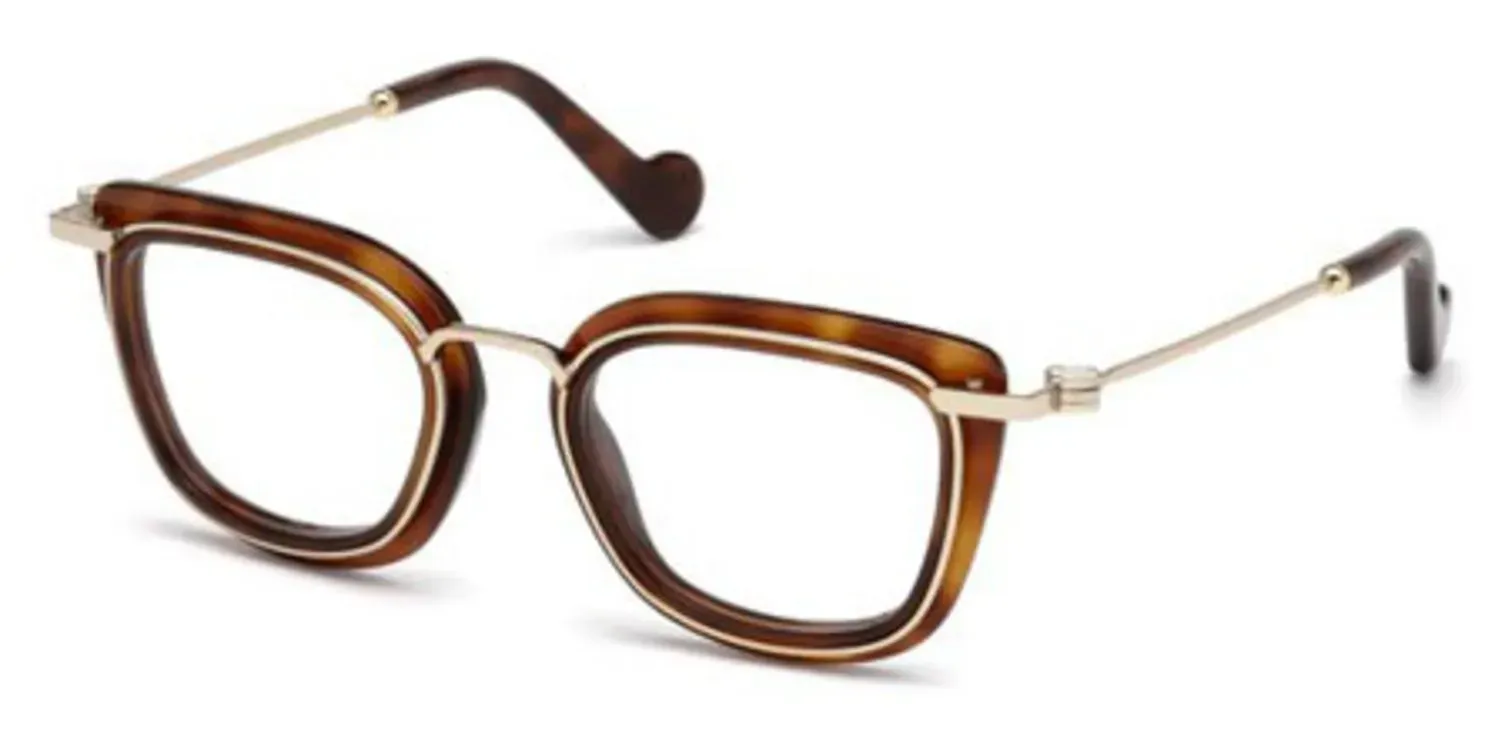 Moncler ML5008 053 Eyeglasses Tortoise 48mm Women