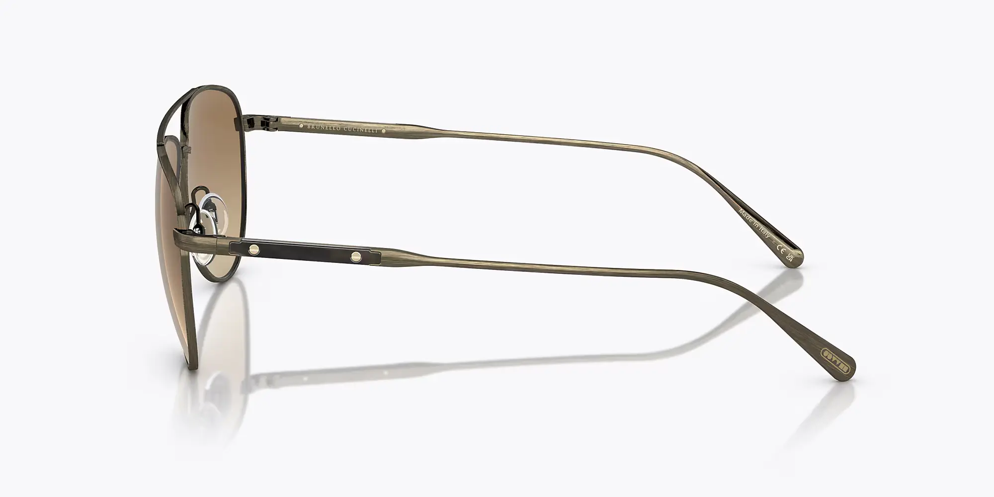 Oliver Peoples OV1301S 5284/Q4 Sunglasses Antique Gold 58mm Men 4