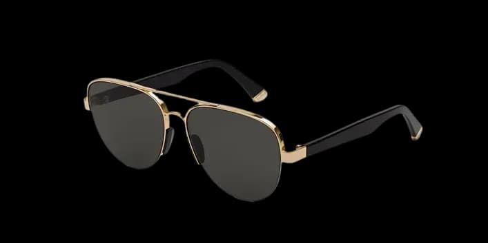 Retrosuperfuture Air N2B Sunglasses Gold 61mm Unisex