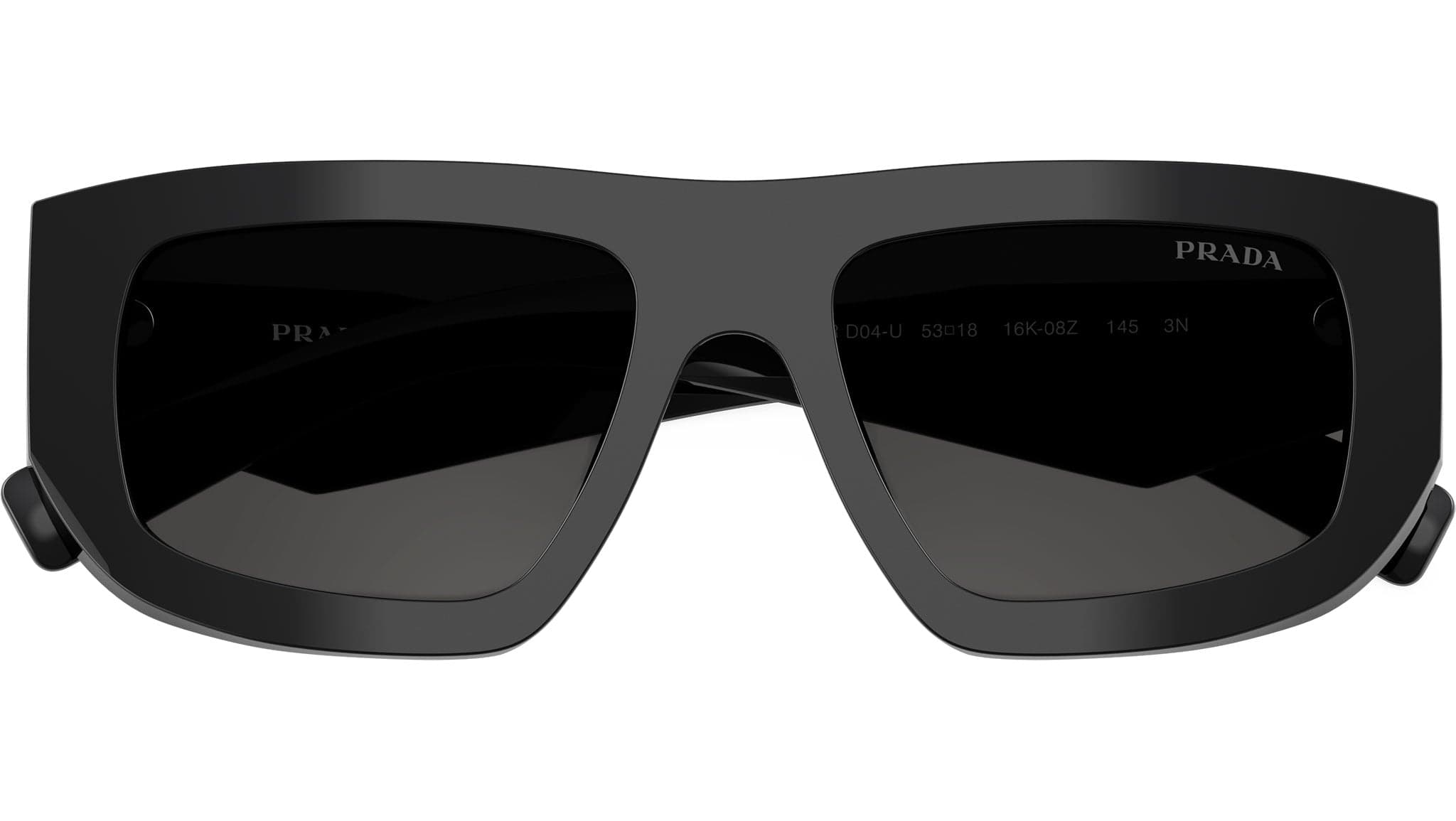 Prada 0PR D04SU 16K08Z Sunglasses Black 53mm Unisex 5
