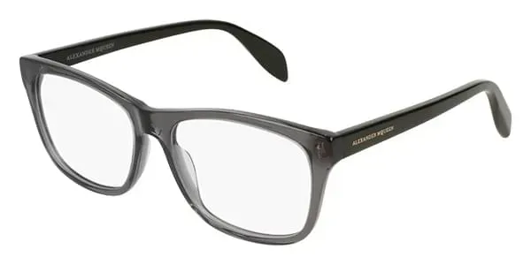 Alexander McQueen AM0148O 001 Eyeglasses Grey 55mm Women