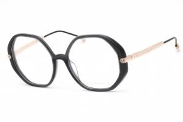 Philipp Plein VPP053S 0705 Eyeglasses Shiny Transparent Dark Grey 56mm