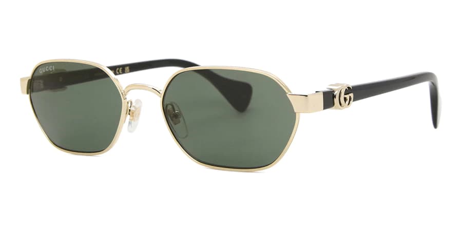 Gucci GG1593S 001 Sunglasses Gold 56mm Unisex