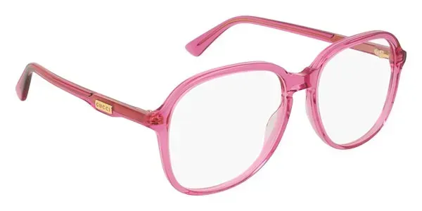Gucci GG0259O 004 Eyeglasses Pink 55mm Women