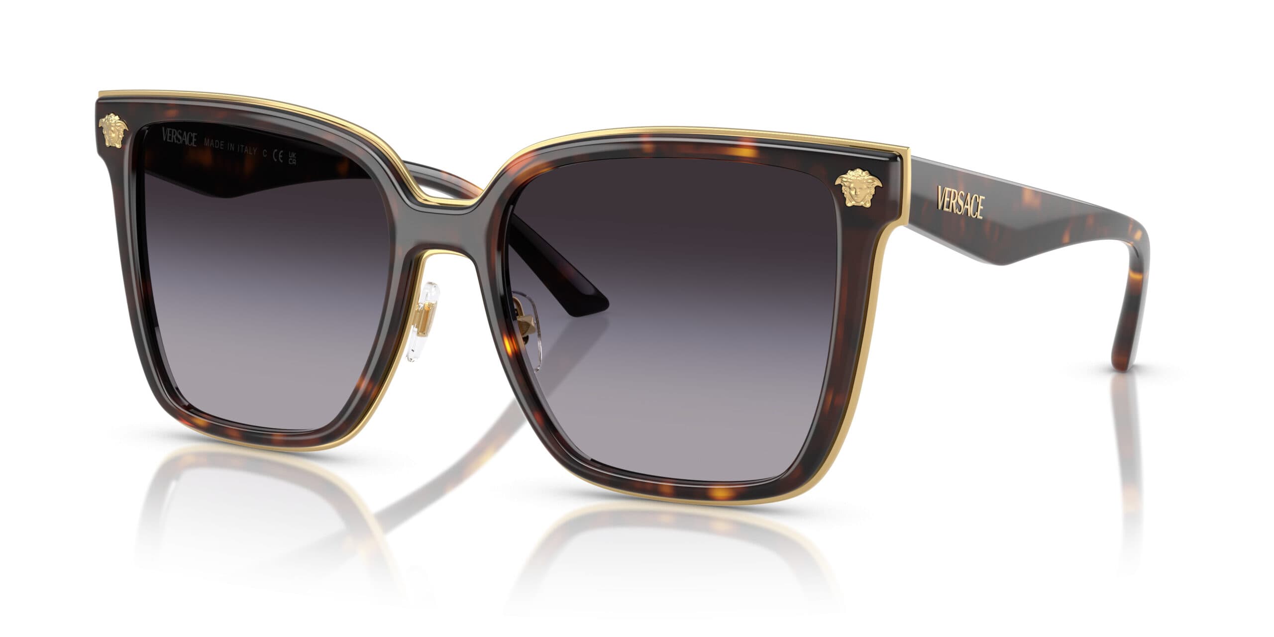 Versace VE2278D 108/8G Sunglasses Havana 58mm Women