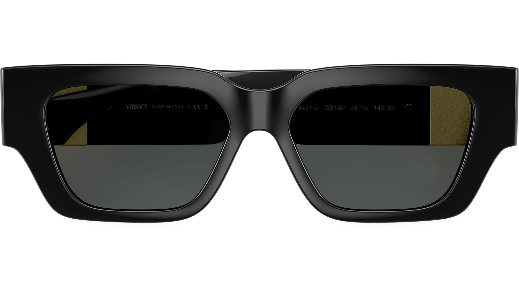 Versace 0VE4497U GB1/87 Sunglasses Black 53mm Unisex 5