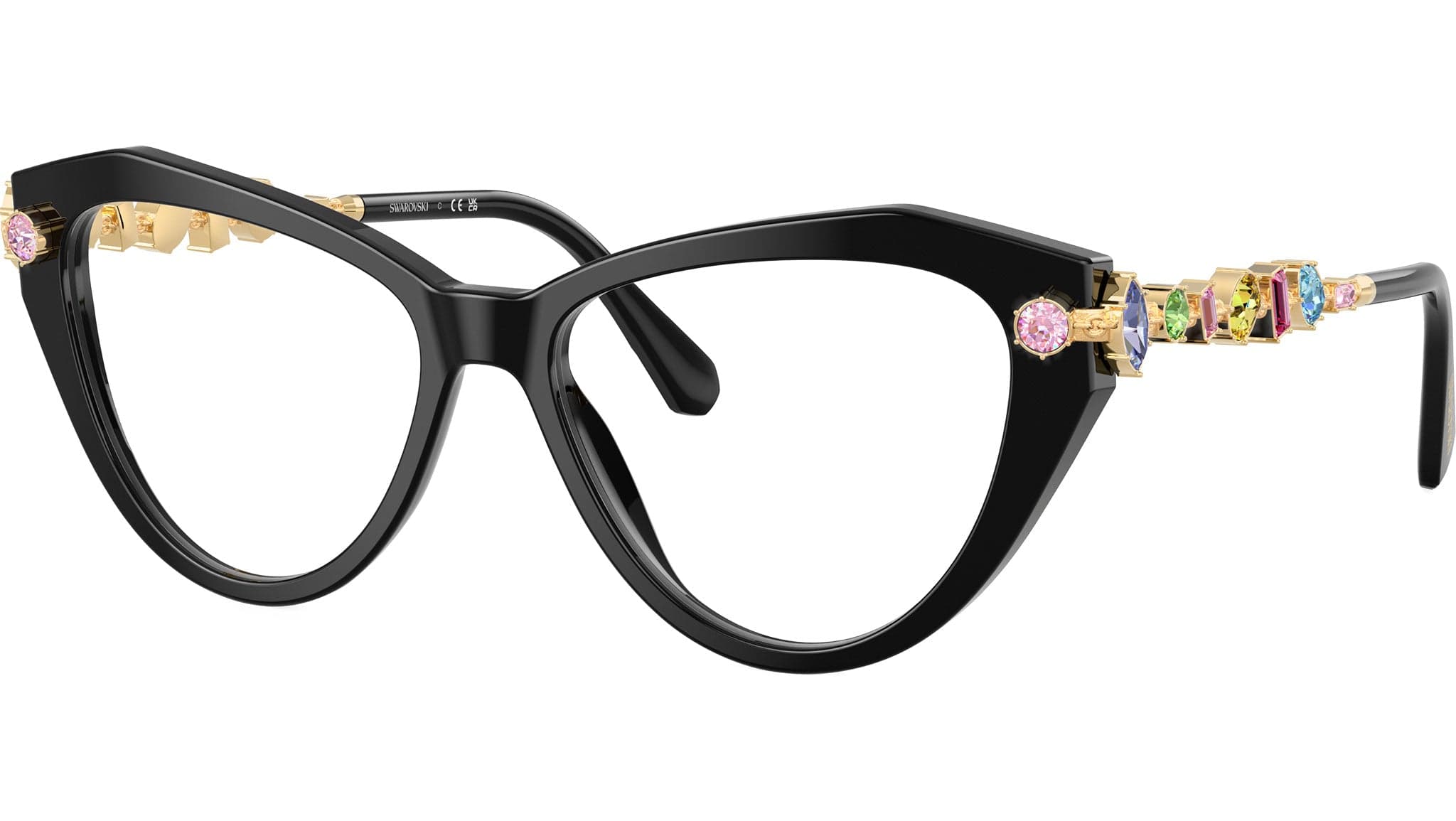 Swarovski 0SK2047 1001 Eyeglasses Black 53mm Women