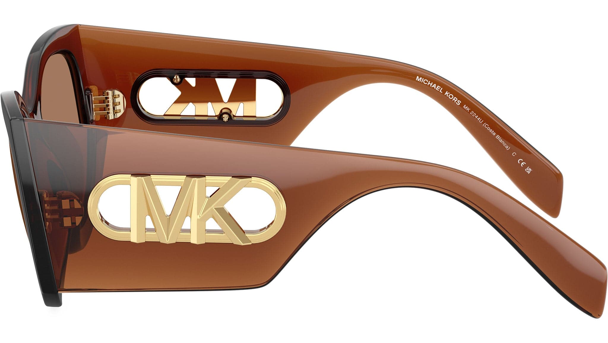 Michael Kors 0MK2244U 402173 Sunglasses Brown Transparent 53mm Women 3