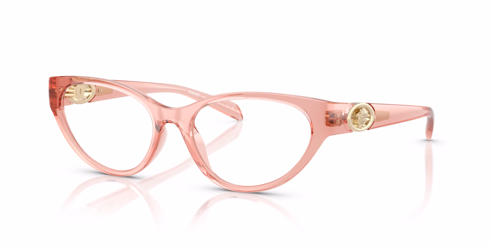 Versace VE3372U 5322 Eyeglasses Transparent Pink 54mm