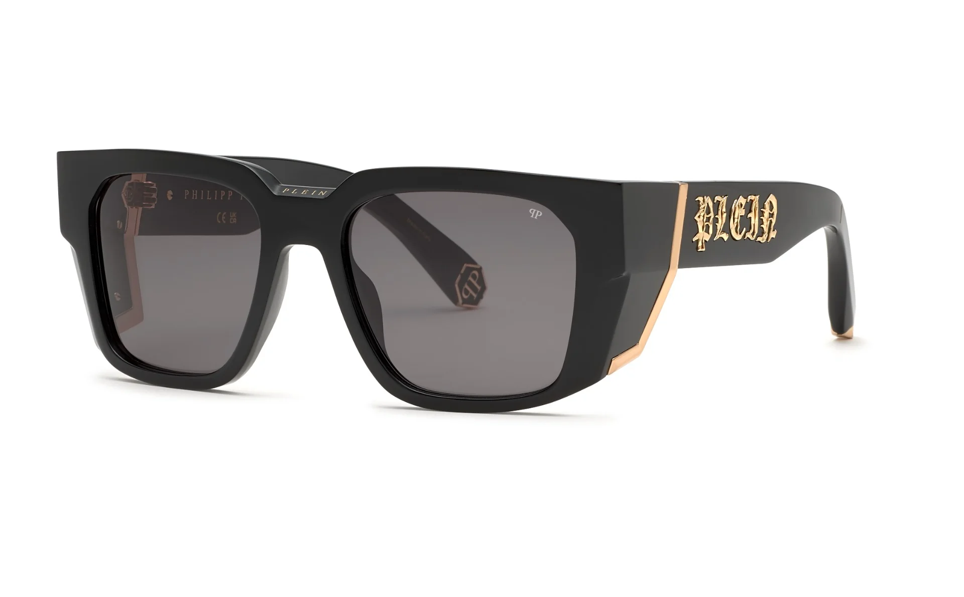 Philipp Plein SPP130M 0700 Sunglasses Shiny Black 54mm Men