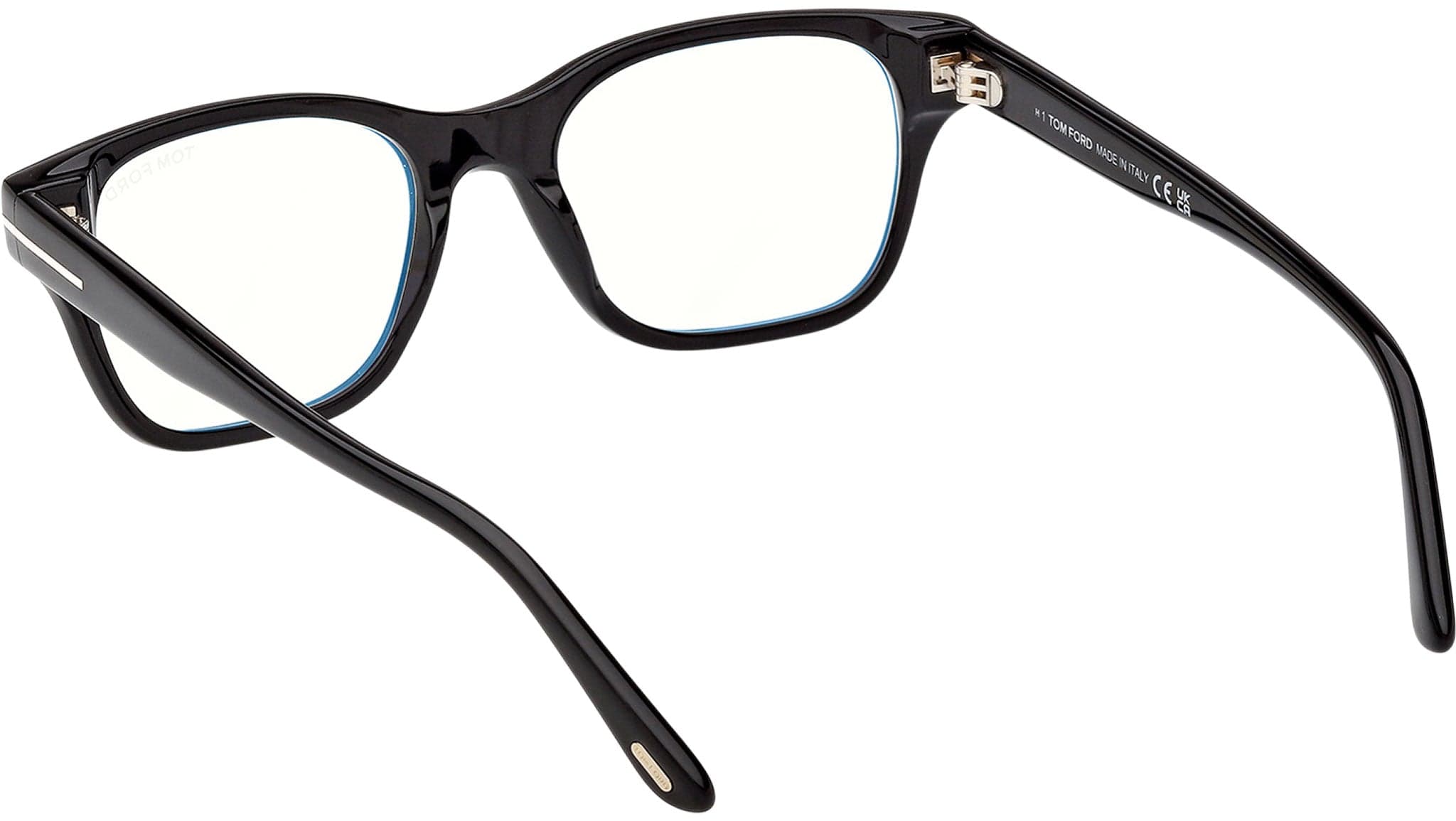 Tom Ford FT6120-B 001 Eyeglasses Shiny Black 52mm 4