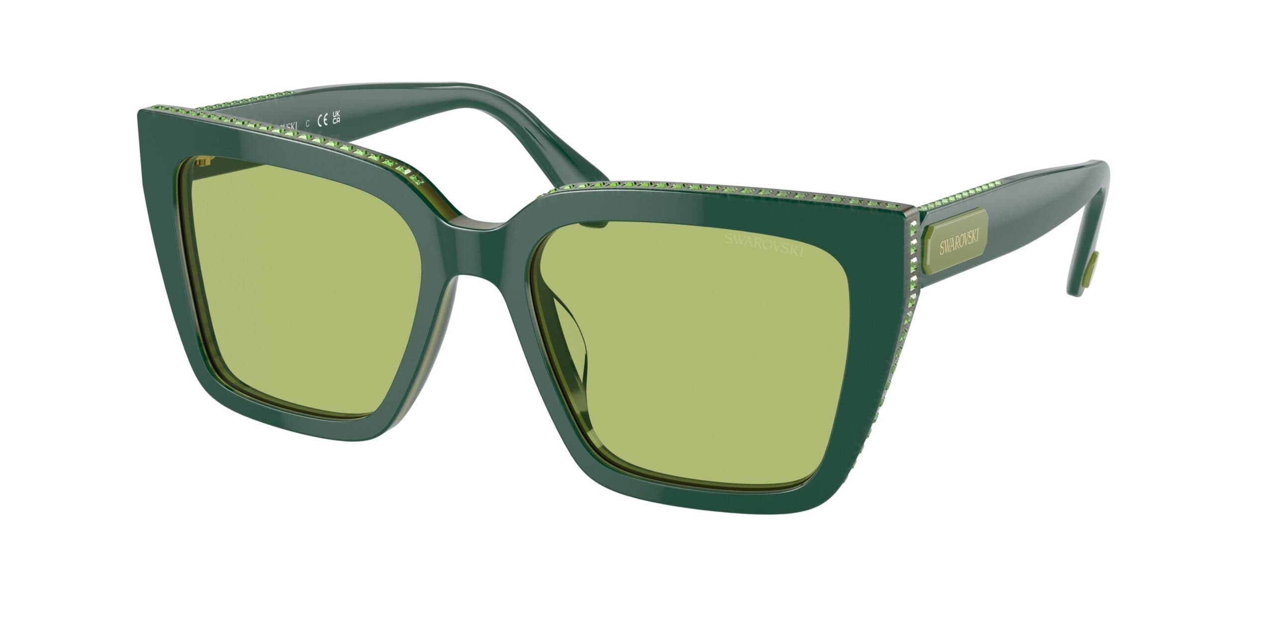 Swarovski SK6013 101730 Sunglasses Green 140mm Women