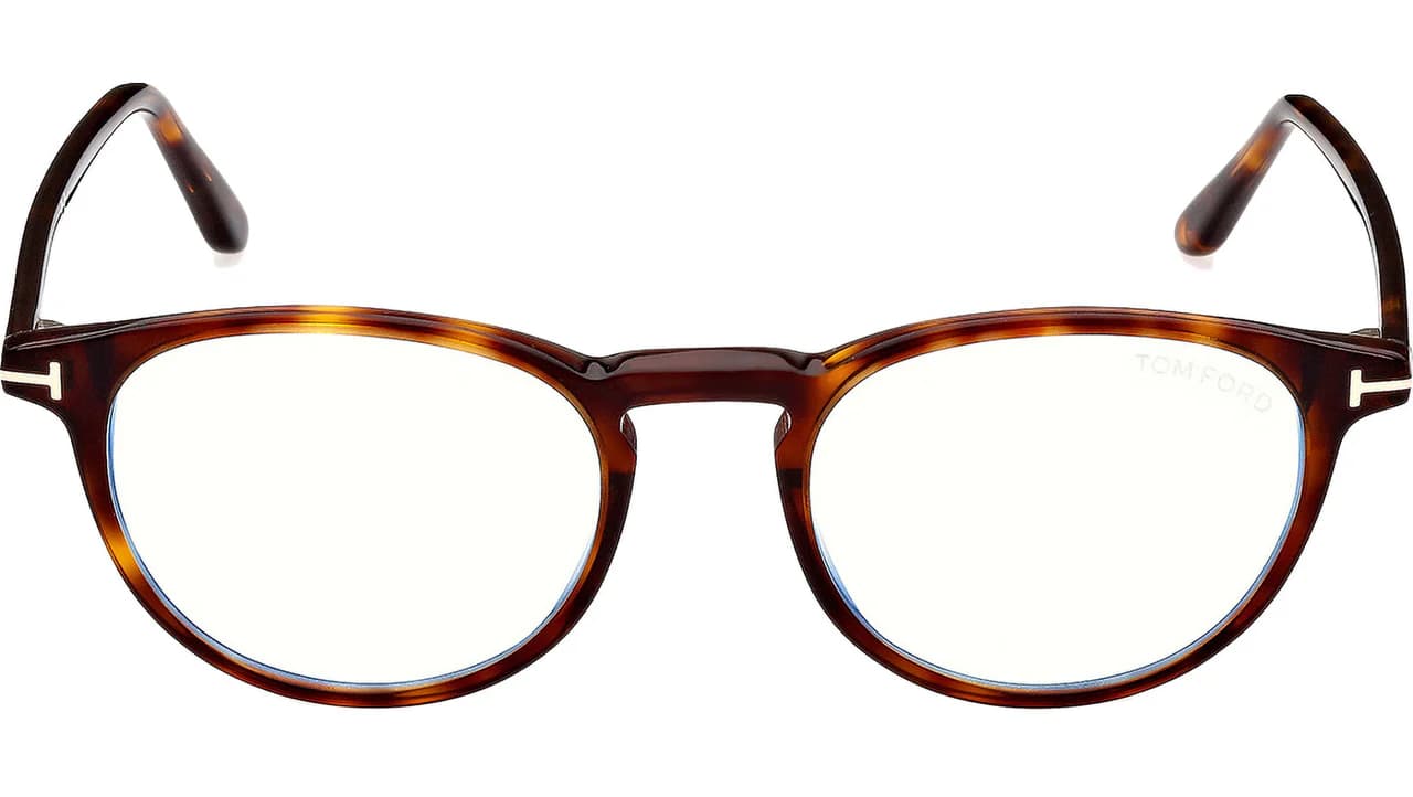 Tom Ford FT5803B 054 Eyeglasses Red Havana 51mm Men 2