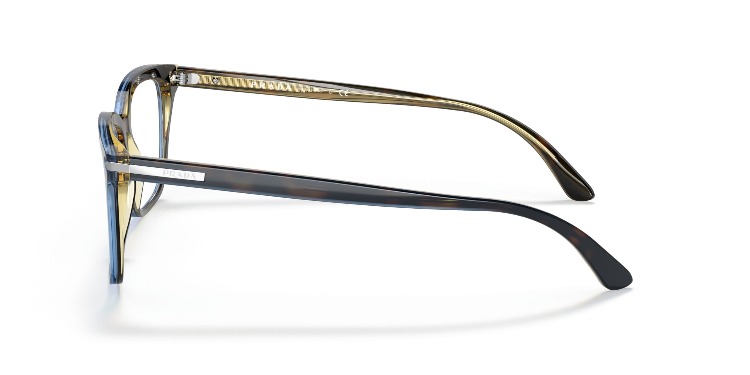 Prada 0PR 14WV ZXH1O1 Eyeglasses Moro Turquoise Tortoise 56mm Men 2