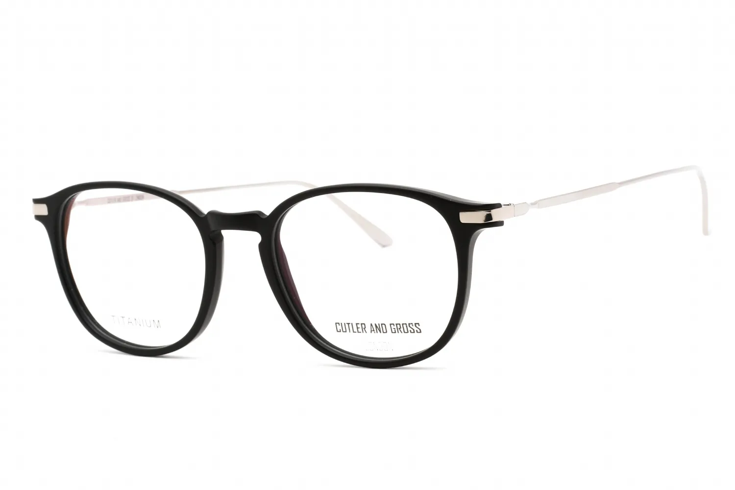 Cutler and Gross CG1303 001 Eyeglasses Silver 49mm Unisex