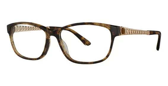 Dana Buchman Taren Eyeglasses Caramel Tortoise 54mm Women