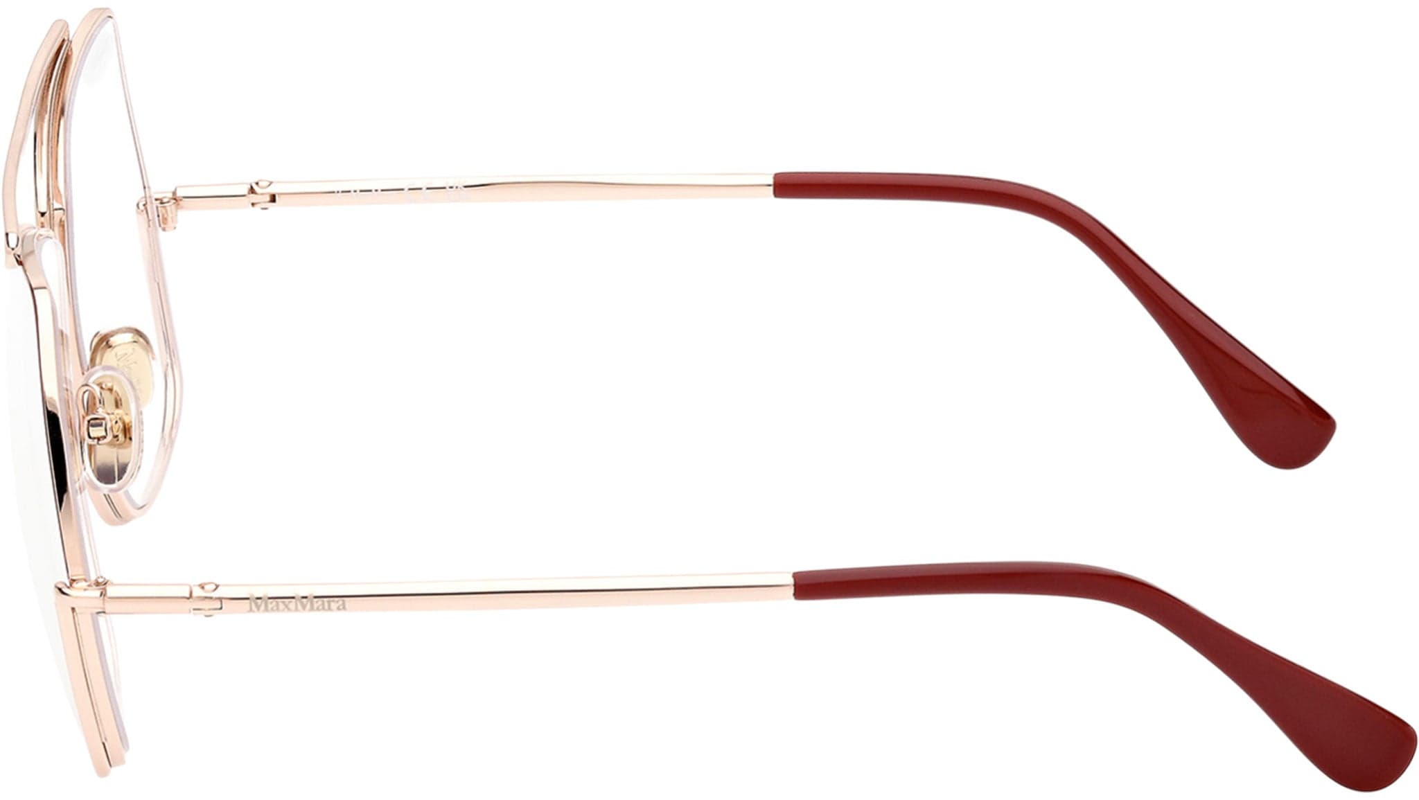 Max Mara MM5118-B 028 Eyeglasses Shiny Rose Gold 58mm Unisex 3