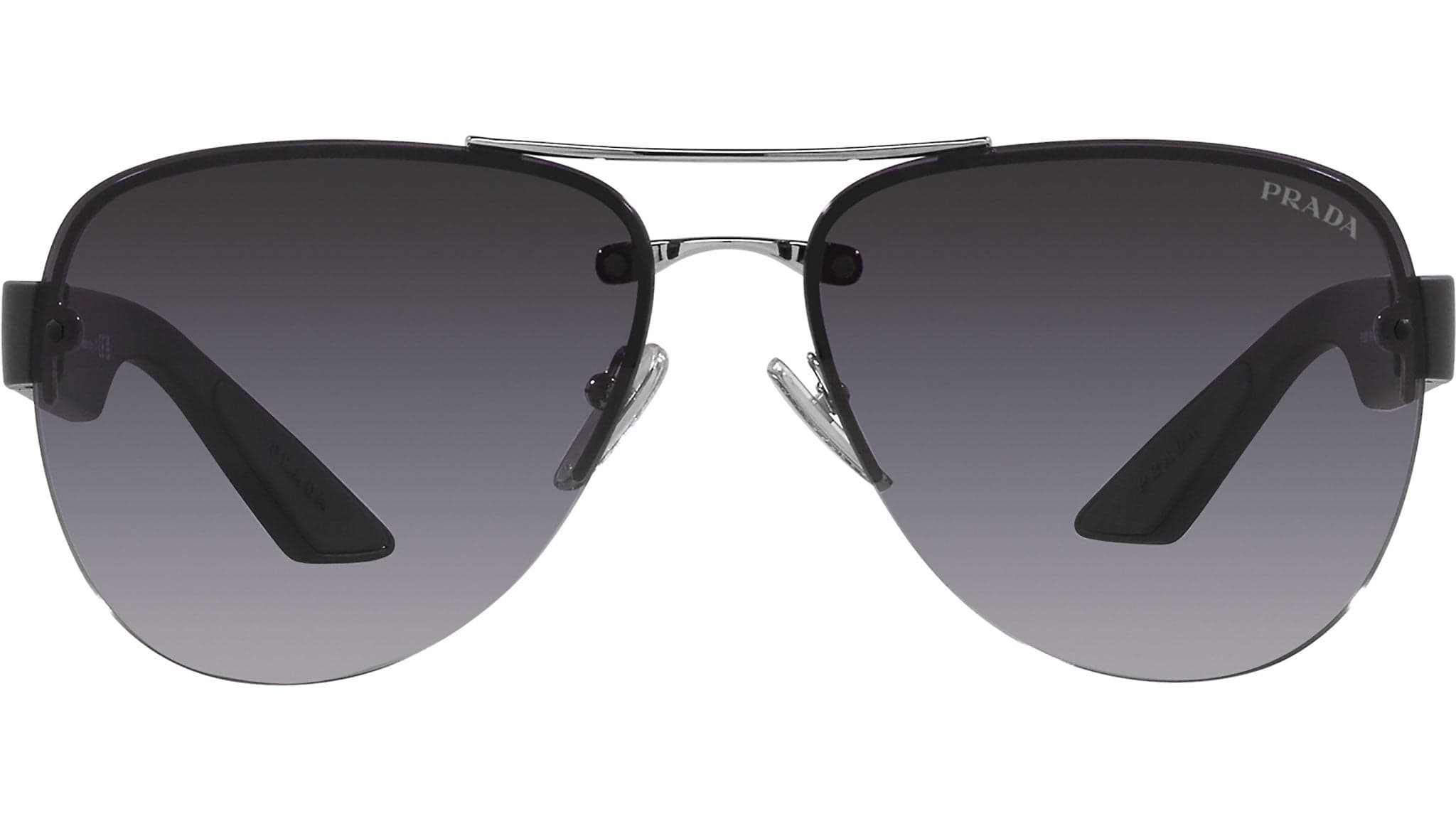 Prada PS 55YS 1BC09U Sunglasses Silver 64mm Men 2