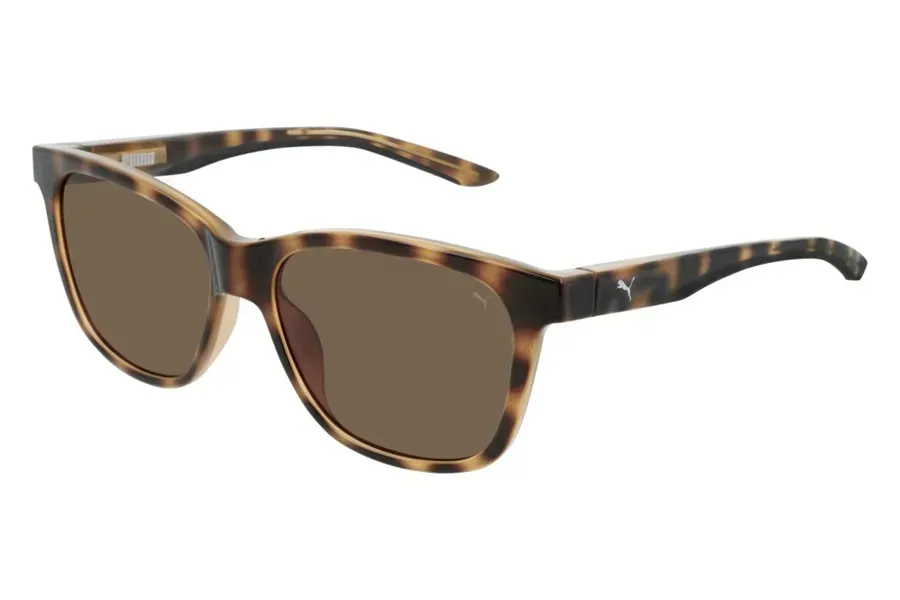 Puma PU0196S 003 Sunglasses Havana 54mm Unisex