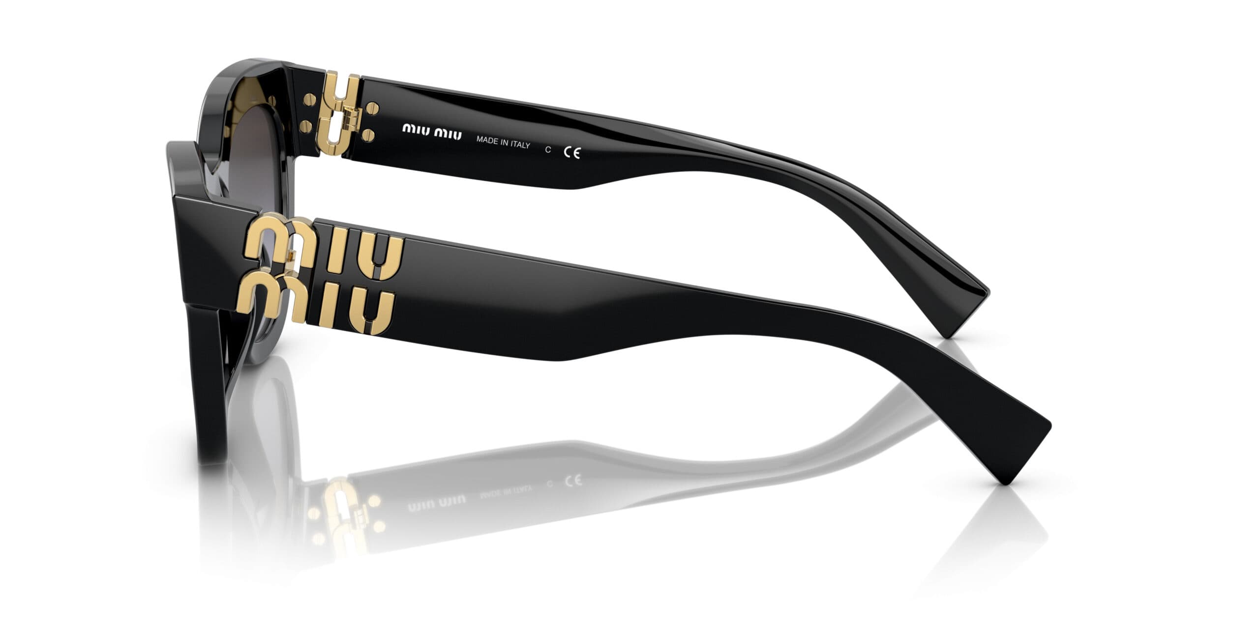 Miu Miu MU01YS 1AB5D1 Sunglasses Black 51mm Women 3