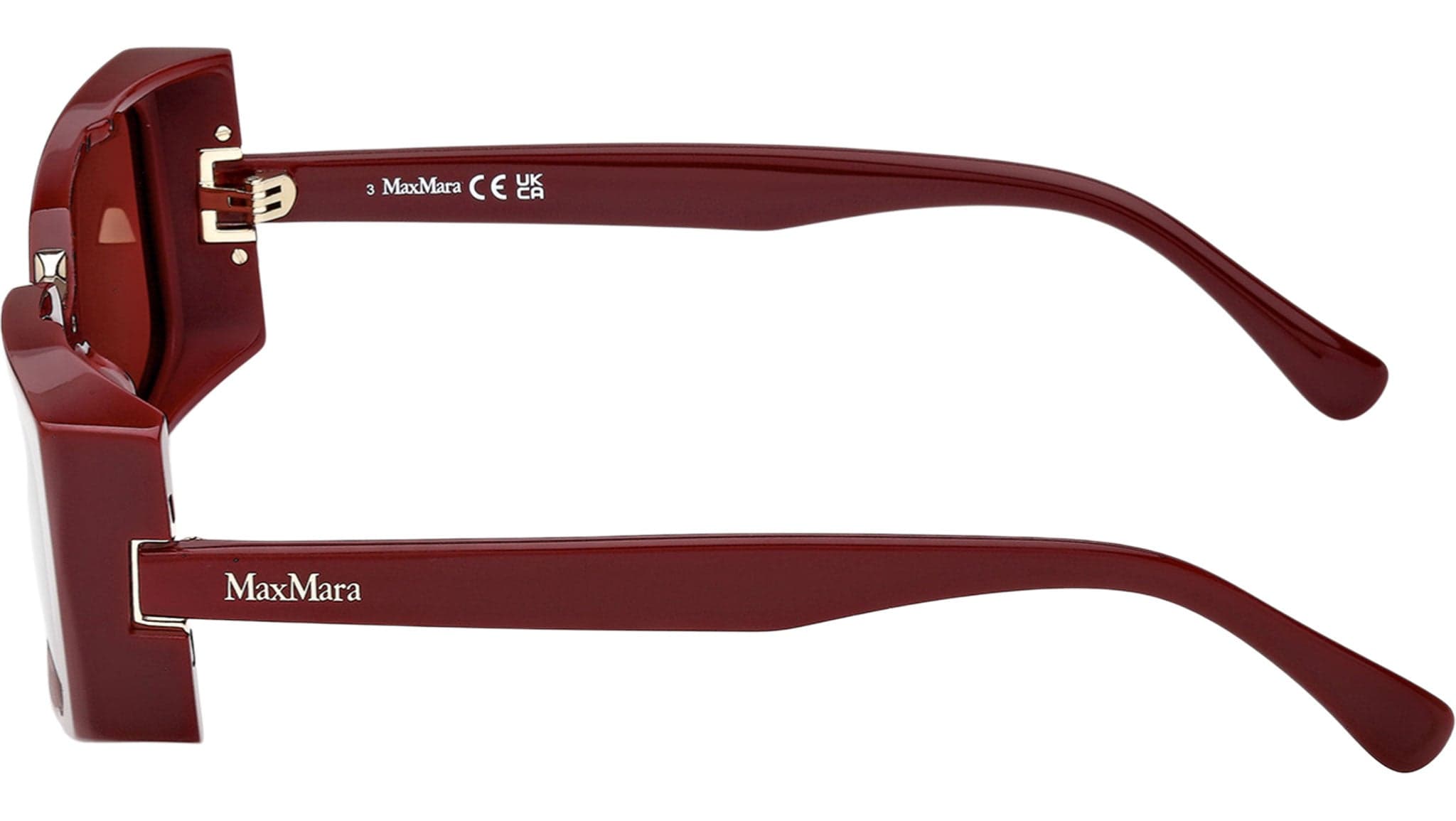 Max Mara MM0159 69S Sunglasses Shiny Bordeaux 54mm Women 3