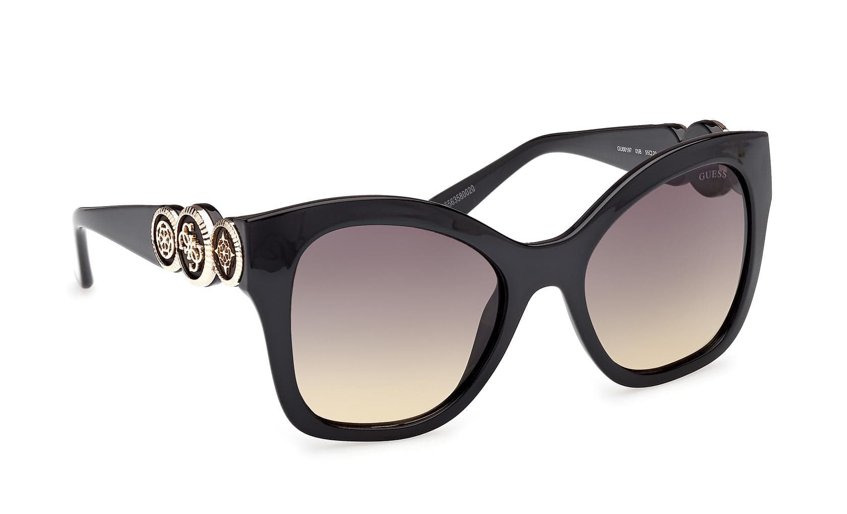 Guess GU00197 05B Sunglasses Black 55mm 6