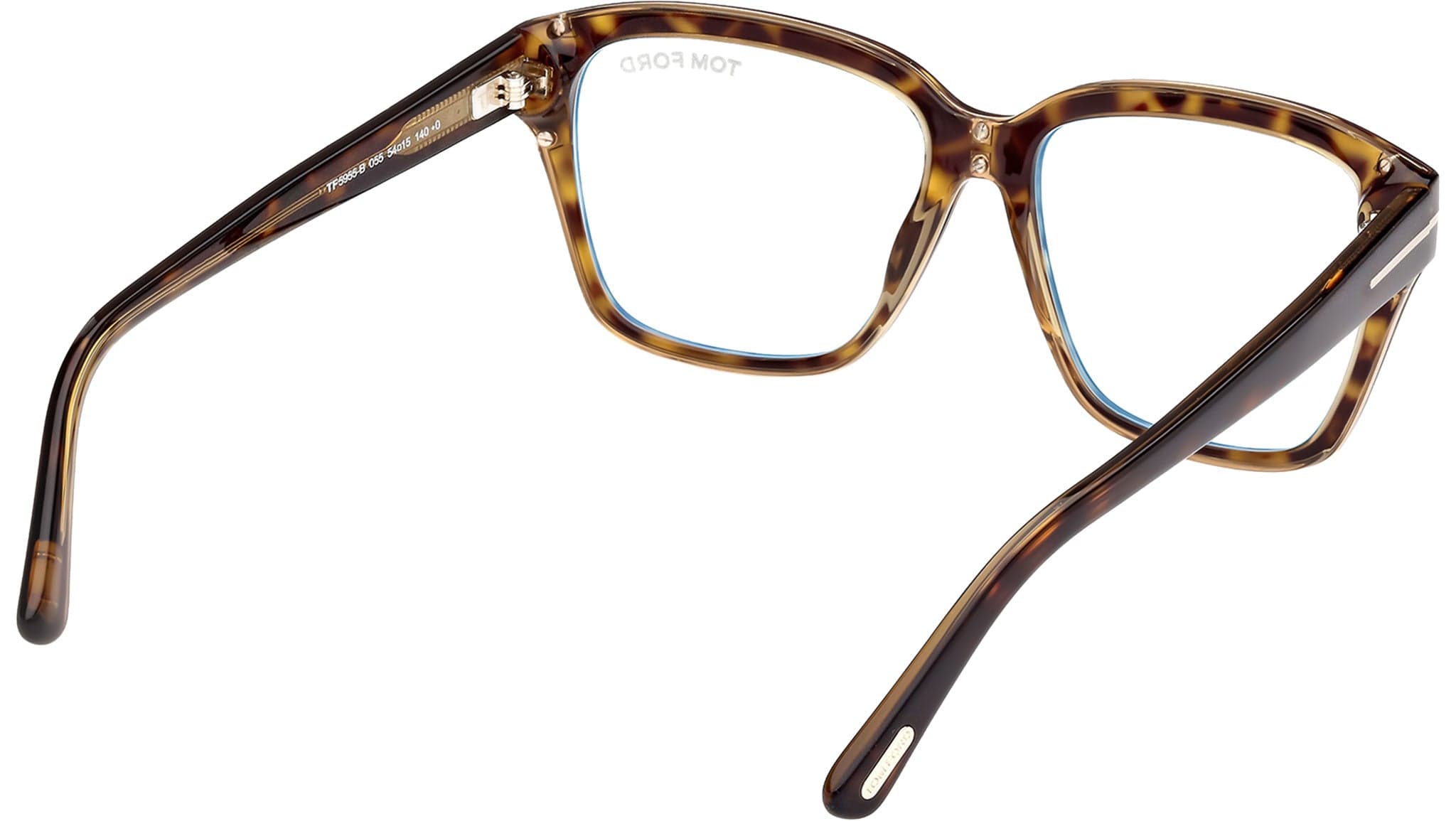 Tom Ford FT5955-B 055 Eyeglasses Coloured Havana 54mm 5
