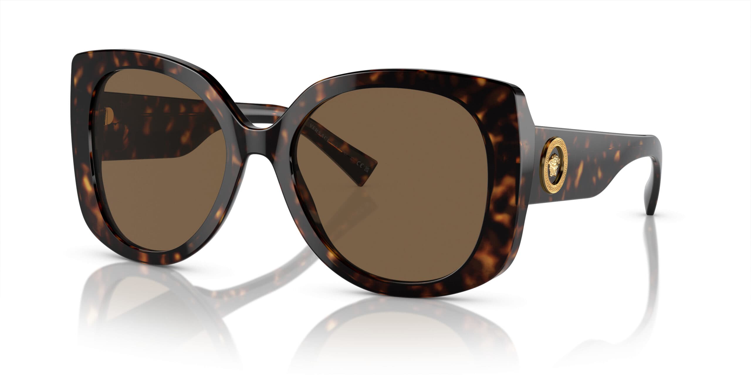 Versace 0VE4387 108/73 Sunglasses Havana 56mm Women