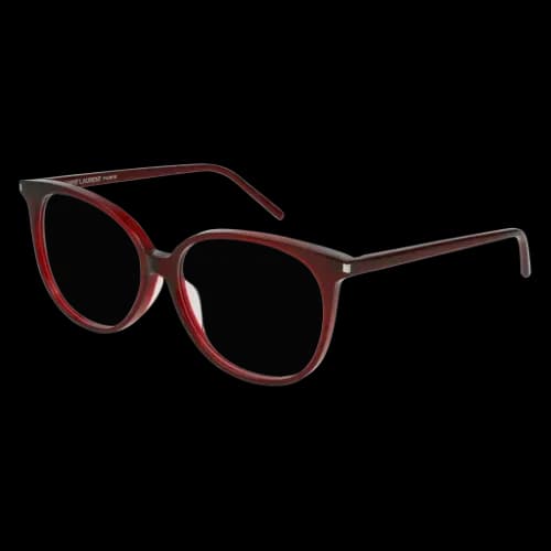 Saint Laurent SL 39/F 004 Eyeglasses Burgundy 56mm Women