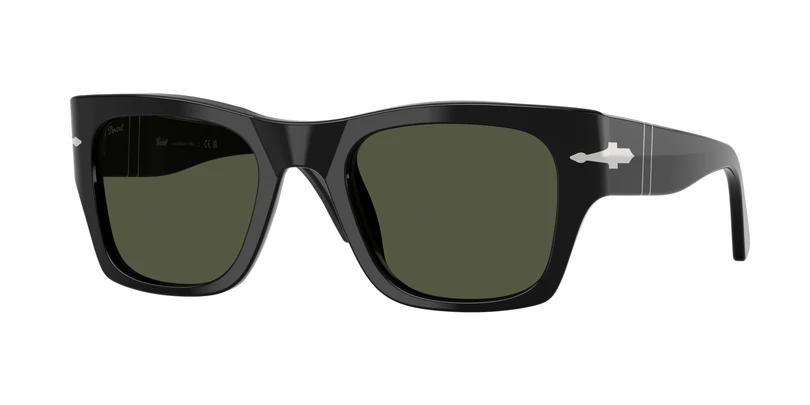 Persol PO3384S 95/31 Sunglasses Polished Black 52mm Unisex
