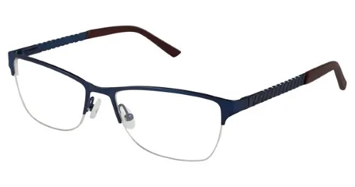 Nicole Miller Fitzroy Eyeglasses Navy 55mm Women