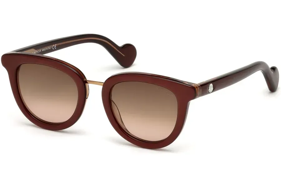 Moncler ML0044 71F Sunglasses Burgundy 48mm Women