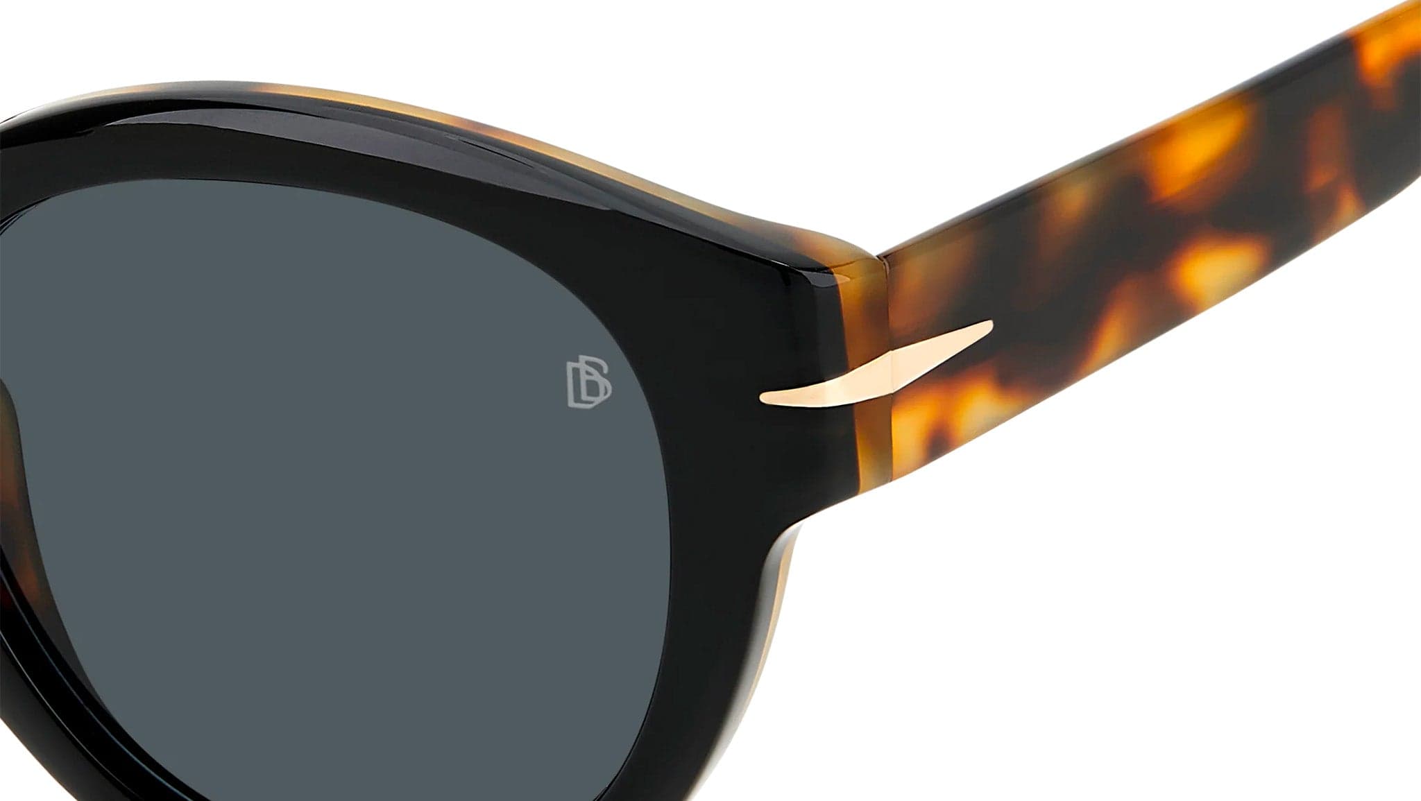 David Beckham DB 7110/S 0WR7 IR Sunglasses Black 49mm Men 4
