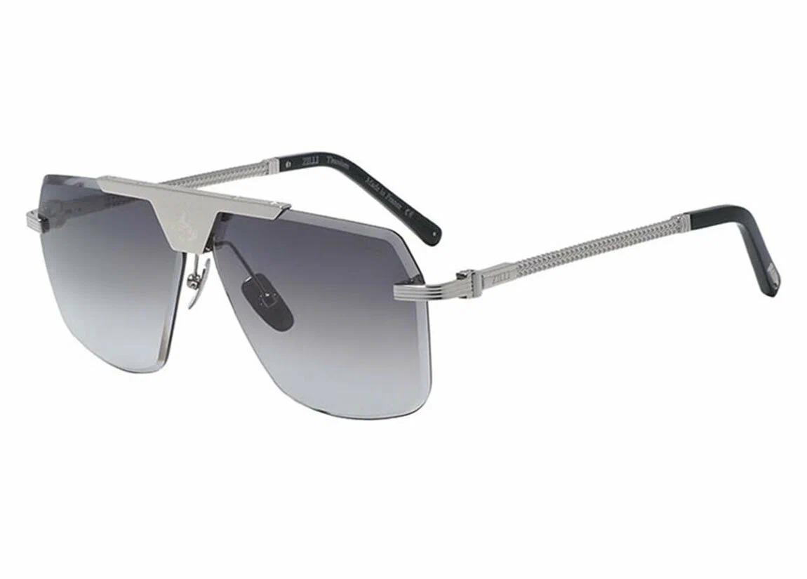 Zilli ZI65095 C04 Sunglasses Silver 65mm Men