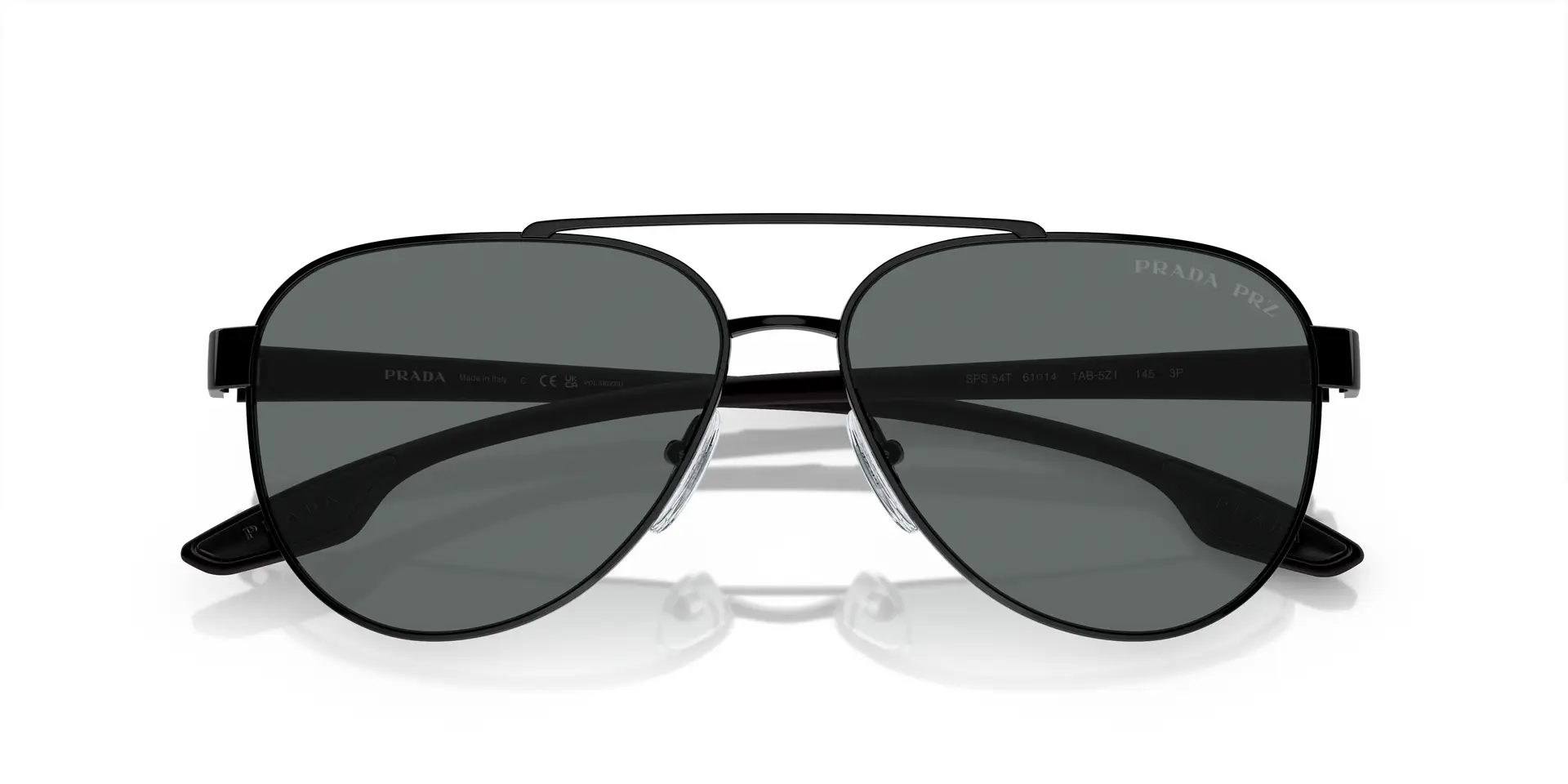 Prada PS 54TS 1AB5Z1 Sunglasses Shiny Black 58mm Men 6